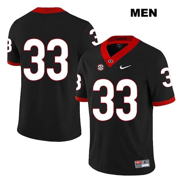 Georgia Bulldogs Men's Robert Beal Jr. #33 NCAA No Name Legend Authentic Black Nike Stitched College Football Jersey OQW5456MB